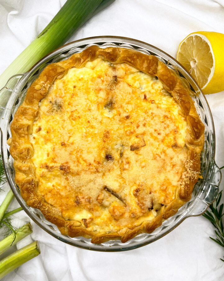 кіш з артишоками