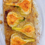 ніжний та ароматний запечений фенхель з сирною скоринкою.