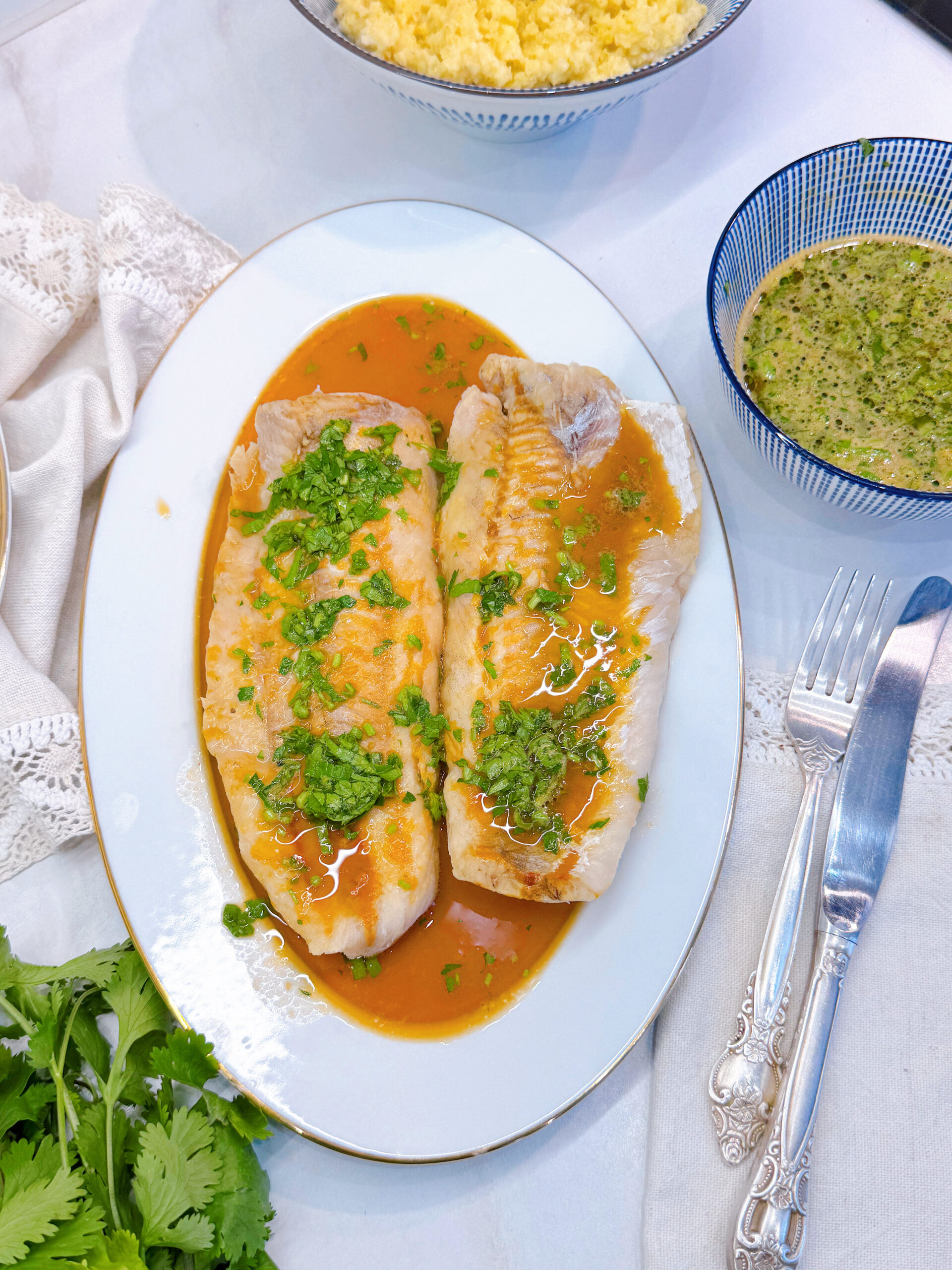 філе білої ззапеченої риби