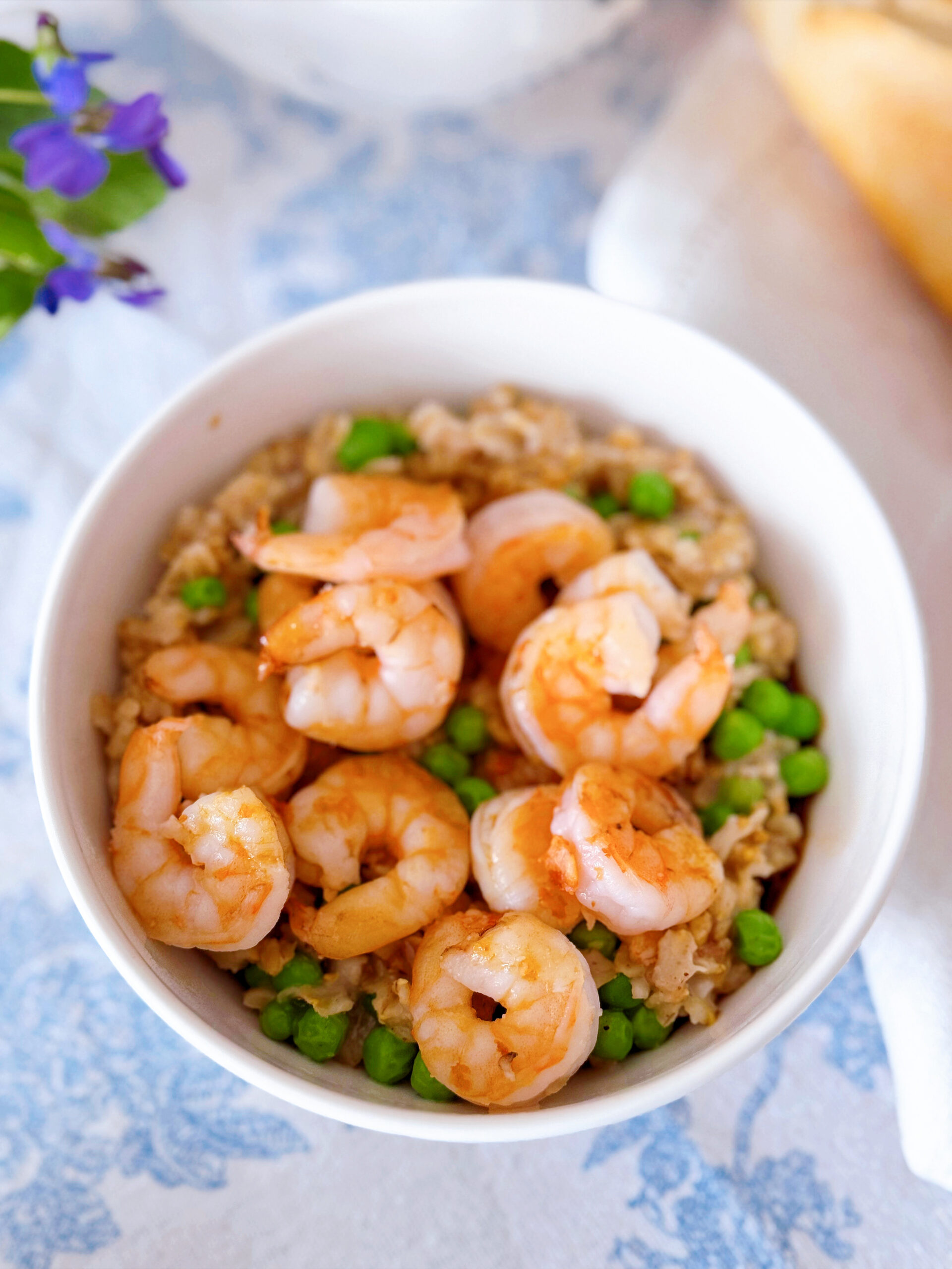 вівсяна каш аз креветками