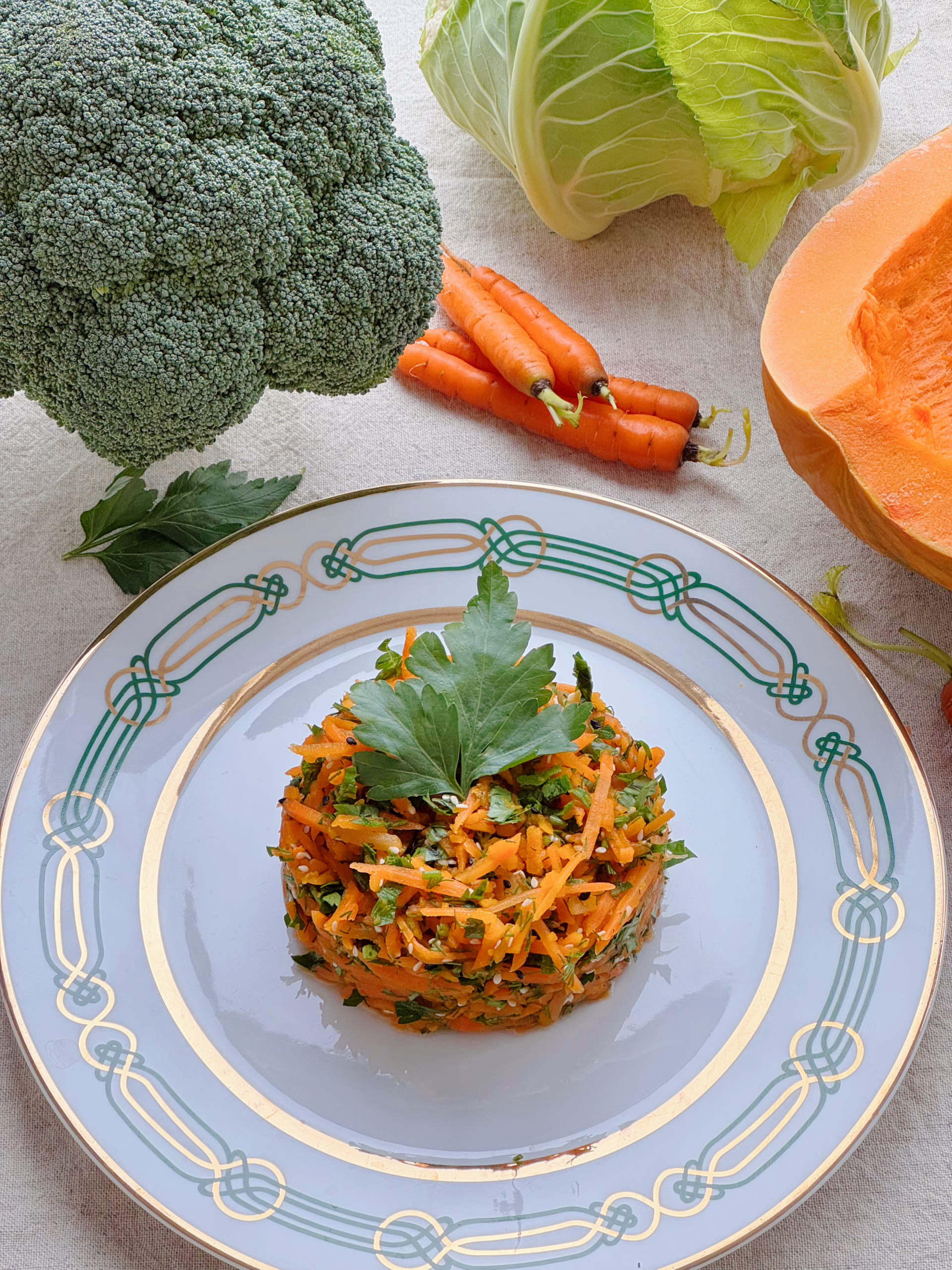 морквʼяно гарбузовий салат