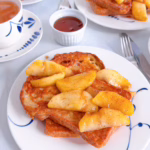 тост з яблуками