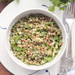 салат з зеленої сочевиці