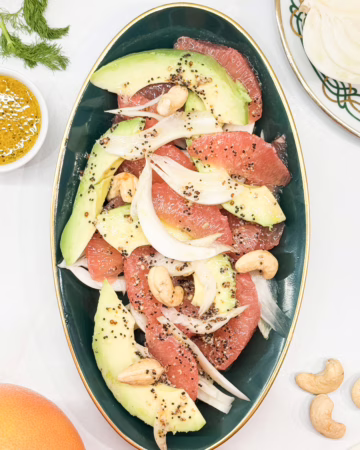 Салат з грейпфрутом, авокадо та фенхелем: покроковий рецепт з фото