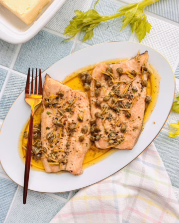 запечена річкова форель Beurre Noisette за 15 хвилин